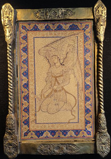 Islamic kneeling angel by Shah Quli
